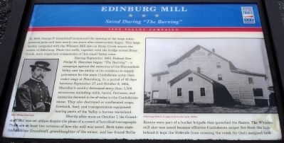 Edinburg Mill Marker. Click for full size. Edinburg Mill Marker image. Click for full size.