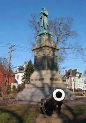 Derby Huntington Civil War Memorial image. Click for full size.