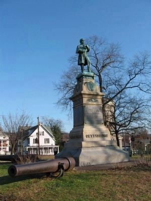 Derby Huntington Civil War Memorial image. Click for full size.