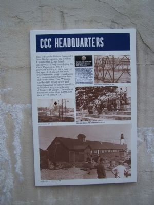 CCC Headquarters Marker image. Click for full size.