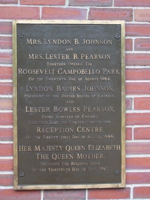 Roosevelt Campobello Park Marker. Click for full size. Roosevelt Campobello Park Marker image. Click for full size.