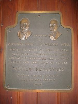 Plaque on Display in the Interior Hall of the House image. Click for full size.