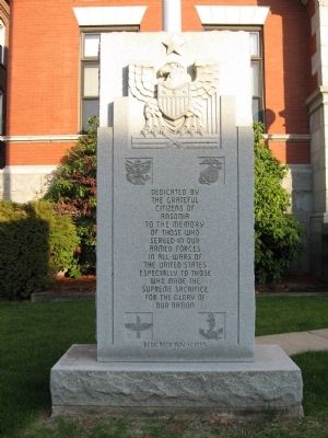 Ansonia Veterans Memorial image. Click for full size.