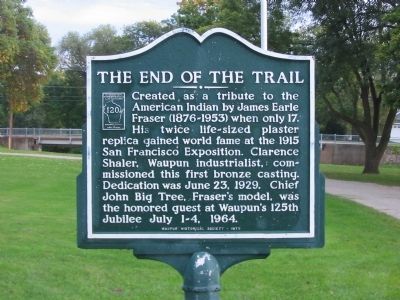 The End of the Trail Marker image. Click for full size.