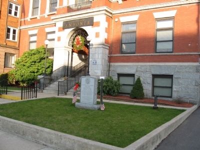 Ansonia Volunteer Firemen’s Monument. Click for full size. Ansonia Volunteer Firemen’s Monument image. Click for full size.