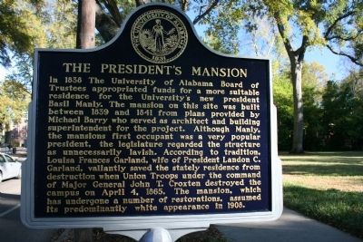The President's Mansion Marker image. Click for full size.
