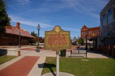 Confederate Hospital Marker. Click for full size. Confederate Hospital Marker image. Click for full size.