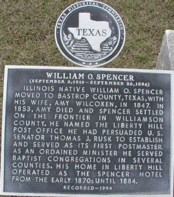 William O. Spencer Marker image. Click for full size.