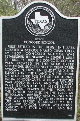 Site of Concord School Marker. Click for full size. Site of Concord School Marker image. Click for full size.