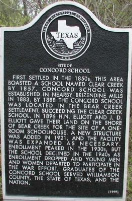 Site of Concord School Marker image. Click for full size.