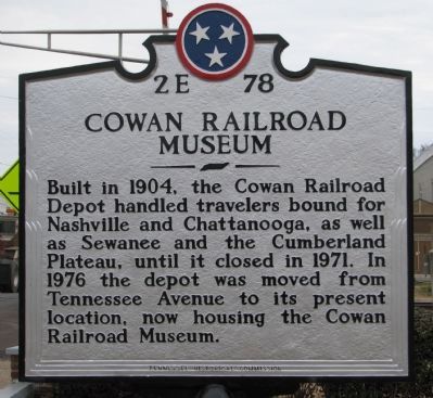 Cowan Railroad Museum Marker image. Click for full size.