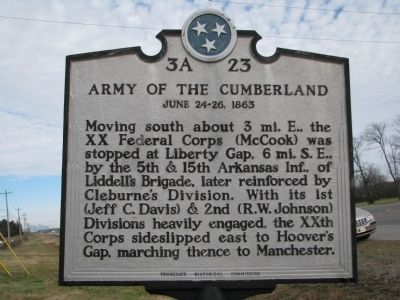 Army of the Cumberland Marker image. Click for full size.