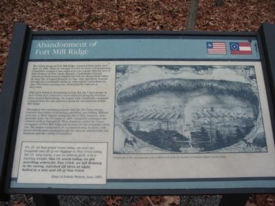 Abandonment of Fort Mill Ridge Marker. Click for full size. Abandonment of Fort Mill Ridge Marker image. Click for full size.