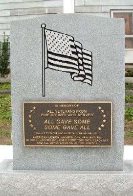 Pike County Veterans Memorial Marker image. Click for full size.