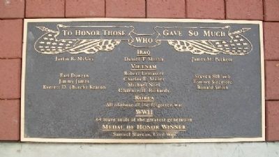 Pike County Honored Dead Memorial Marker. Click for full size. Pike County Honored Dead Memorial Marker image. Click for full size.