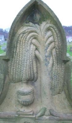 Detail on Susannah Buckles Hand Carved Grave Marker image. Click for full size.