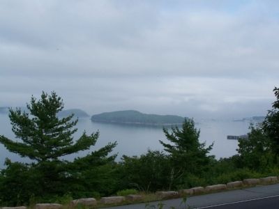 Frenchman Bay on a foggy day.. Click for full size. Frenchman Bay on a foggy day. image. Click for full size.