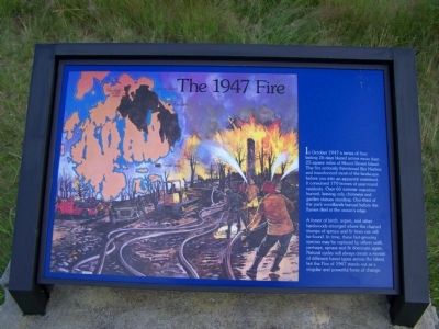 The 1947 Fire Marker image. Click for full size.