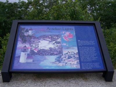 Acadian Lights Marker. Click for full size. Acadian Lights Marker image. Click for full size.