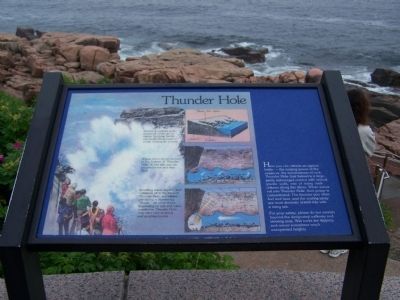 Thunder Hole Marker. Click for full size. Thunder Hole Marker image. Click for full size.