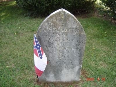Grave of Jesse Barton image. Click for full size.