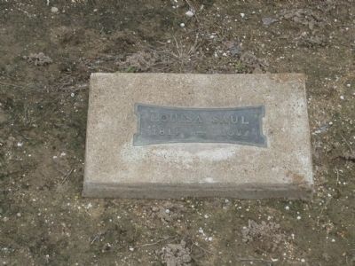 Louisa Saul Tombstone image. Click for full size.