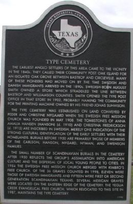 Type Cemetery Marker image. Click for full size.