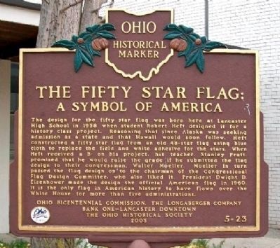 The Fifty Star Flag Marker image. Click for full size.