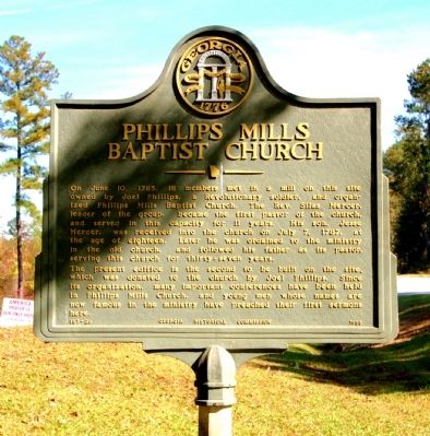 Phillips Mills Baptist Church Marker image. Click for full size.