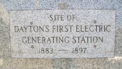 Site of Dayton's First Electric Generating Station image. Click for full size.