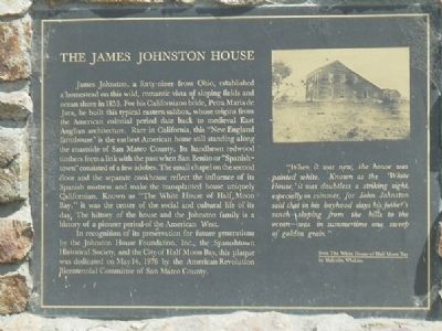 The James Johnston House Marker image. Click for full size.