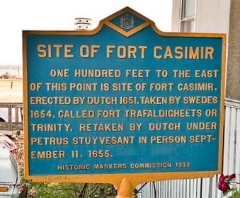 Site of Fort Casimir Marker image. Click for full size.