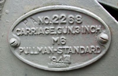 3 Inch Gun Carriage Plate image. Click for full size.