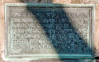 Frenchtown Railroad Sleepers Marker. Click for full size. Frenchtown Railroad Sleepers Marker image. Click for full size.