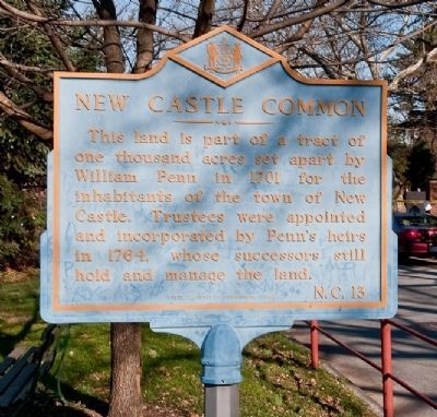 New Castle Common Marker. Click for full size. New Castle Common Marker image. Click for full size.