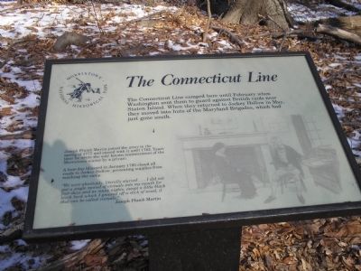 The Connecticut Line Marker. Click for full size. The Connecticut Line Marker image. Click for full size.