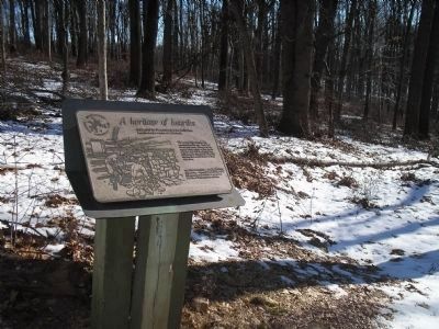 Marker in Jockey Hollow image. Click for full size.