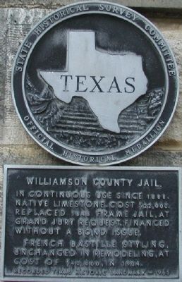 Williamson County Jail Marker image. Click for full size.