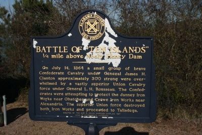 Battle of "Ten Islands" Marker image. Click for full size.