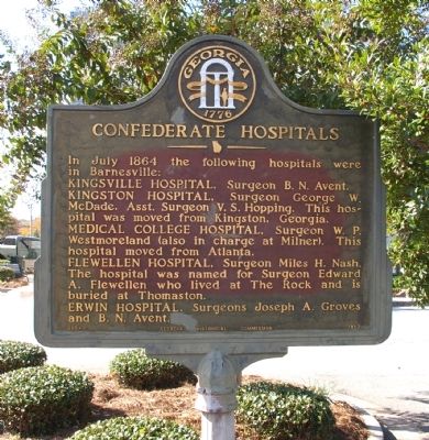 Confederate Hospitals Marker image. Click for full size.