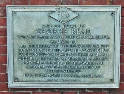 Home of George Read Marker image. Click for full size.