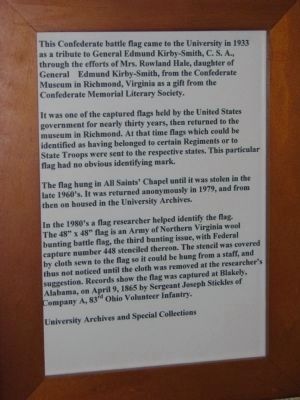 Confederate Battle Flag document image. Click for full size.