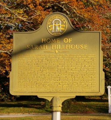 Home of Sarah Hillhouse Marker image. Click for full size.
