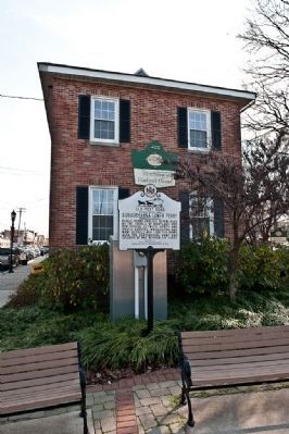 Old Post Road: Susquehanna Lower Ferry Marker (full view). Click for full size. Old Post Road: Susquehanna Lower Ferry Marker (full view) image. Click for full size.