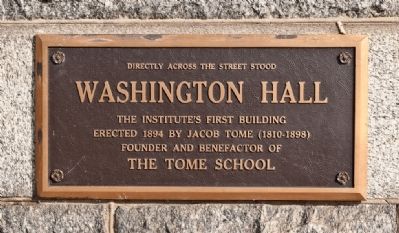 Washington Hall Marker image. Click for full size.