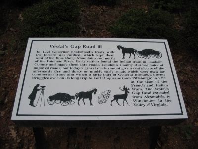 Vestal's Gap Road III Marker image. Click for full size.