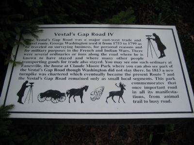 Vestal's Gap Road IV Marker image. Click for full size.