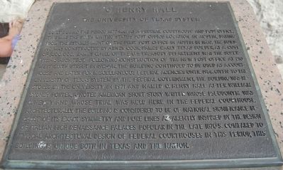 O. Henry Hall Marker image. Click for full size.