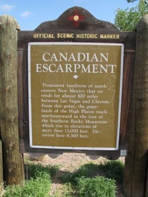 Canadian Escarpment Marker at its previous location image. Click for full size.