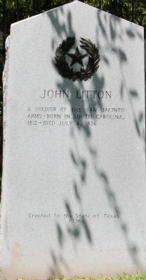 John Litton Marker. Click for full size. John Litton Marker image. Click for full size.